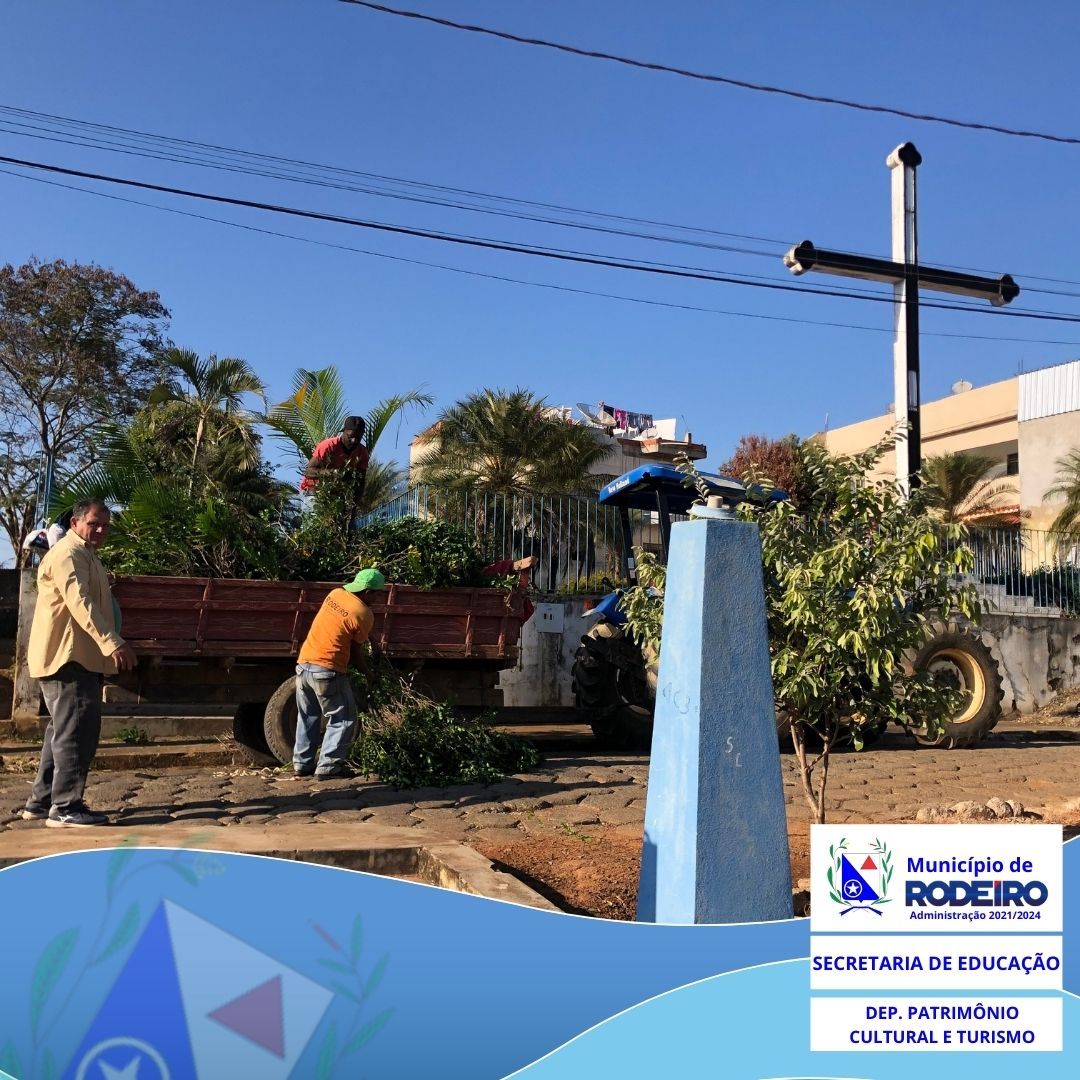 Início da manutenção no Conjunto Paisagístico da Escadaria do Cruzeiro