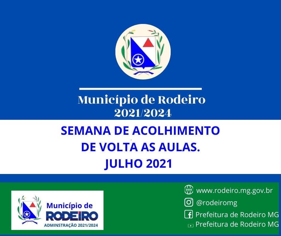 SEMANA DE ACOLHIMENTO DE VOLTA AS AULAS