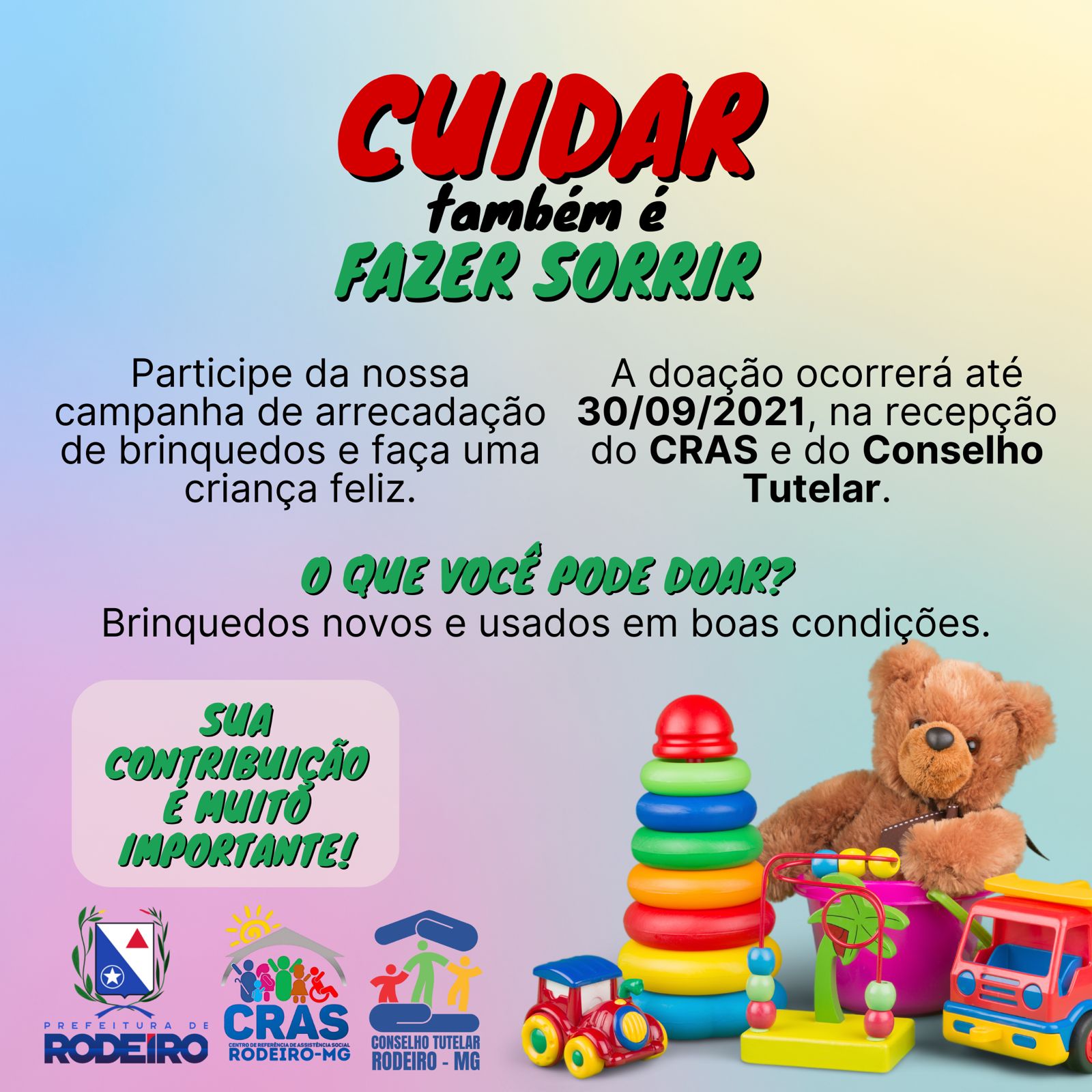 CAMPANHA DE ARRECADAÇÃO DE BRINQUEDOS