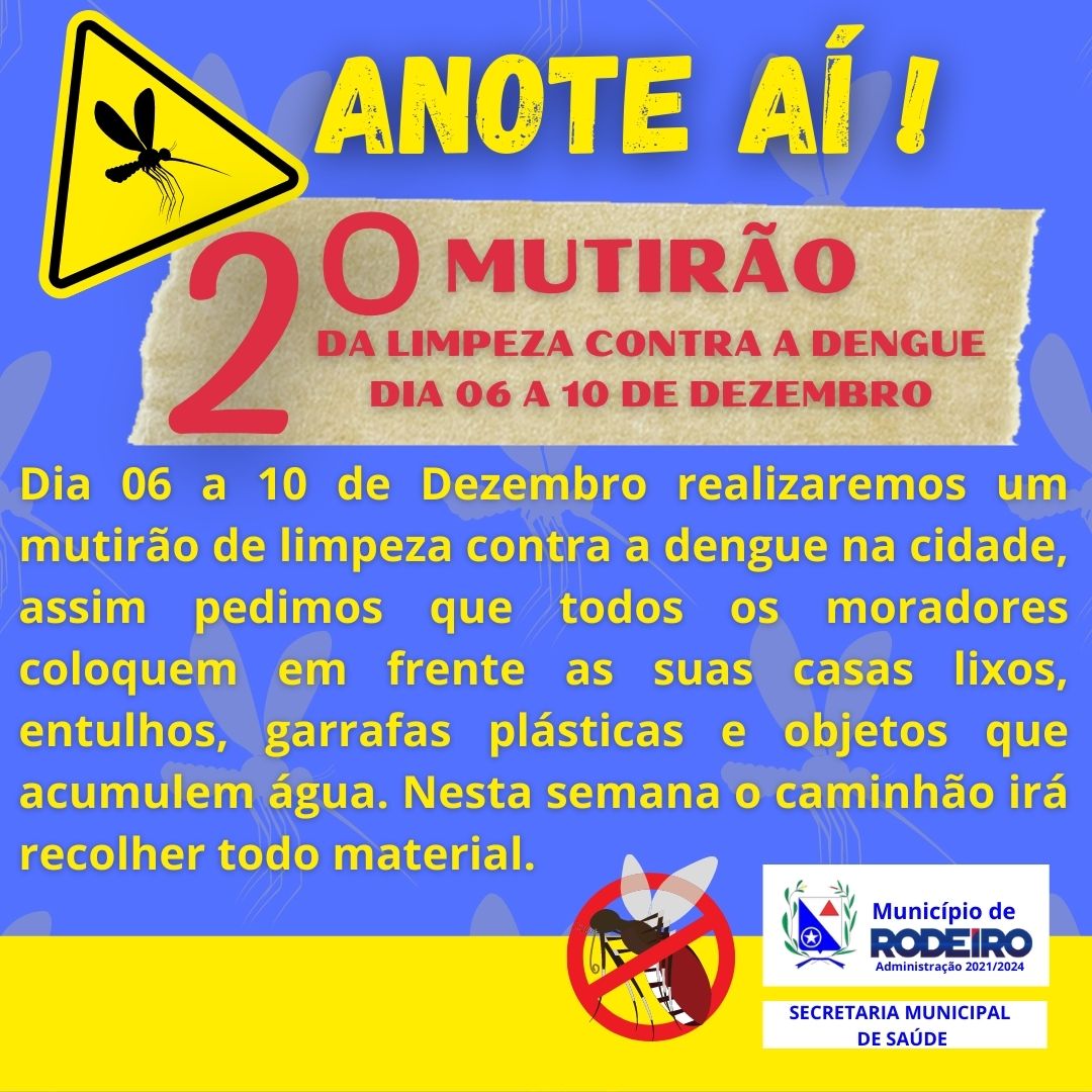 2º MUTIRÃO DE LIMPEZA