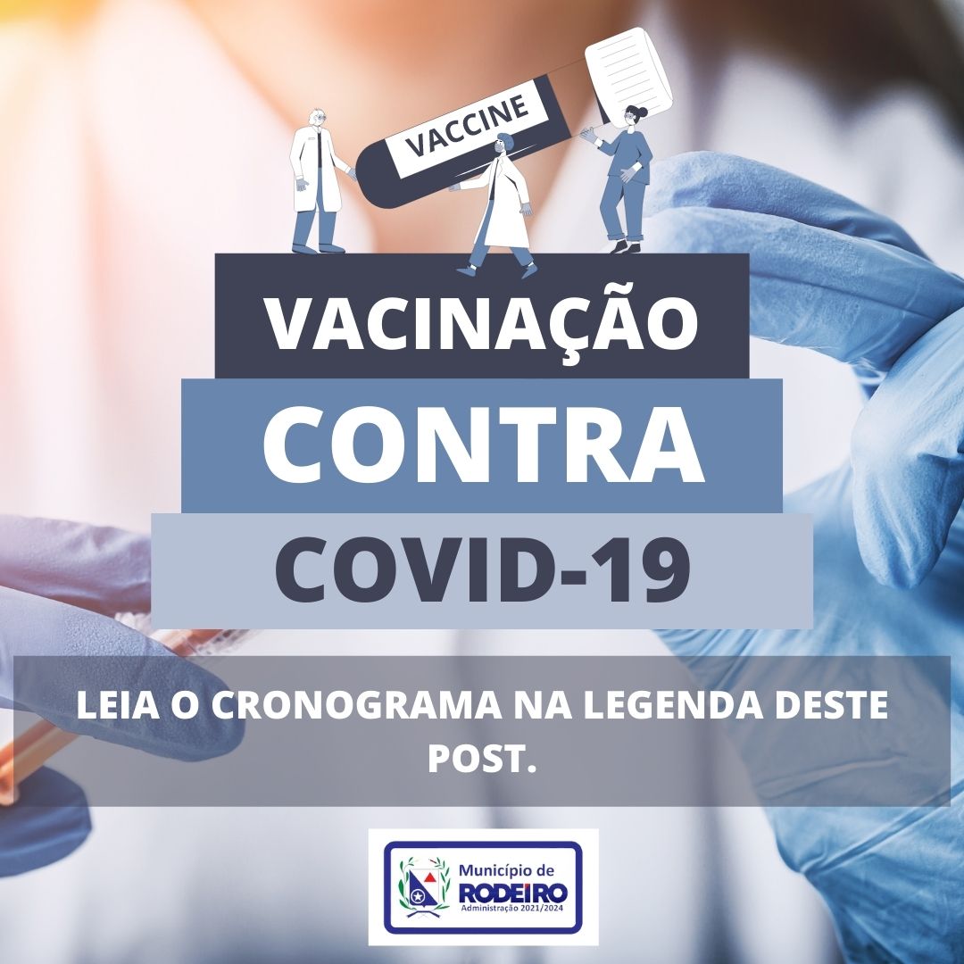 CRONOGRAMA DE VACINAÇÃO CONTRA A COVID-19