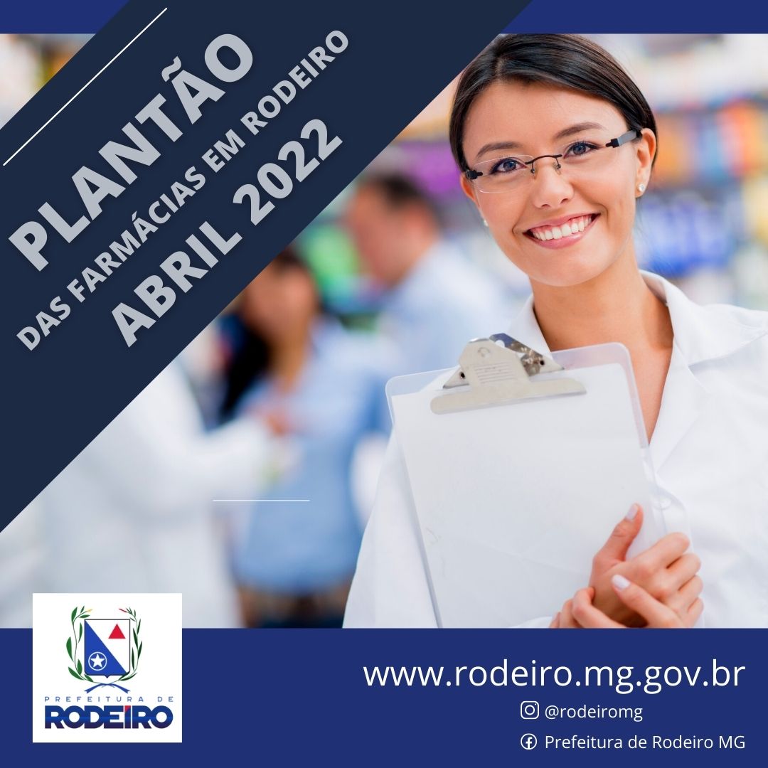 PLANTÃO DAS FARMÁCIAS DO MÊS DE ABRIL