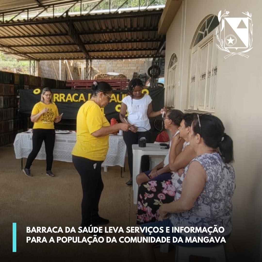 Barraca da Saúde leva serviços e informação para a população da comunidade da Mangava
