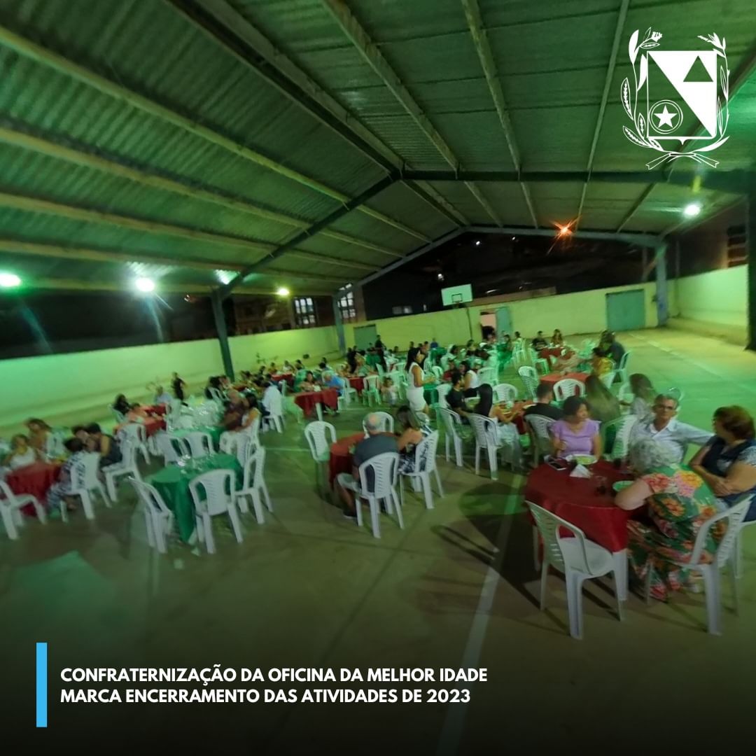 Confraternização da oficina da melhor idade marca encerramento das atividades de 2023