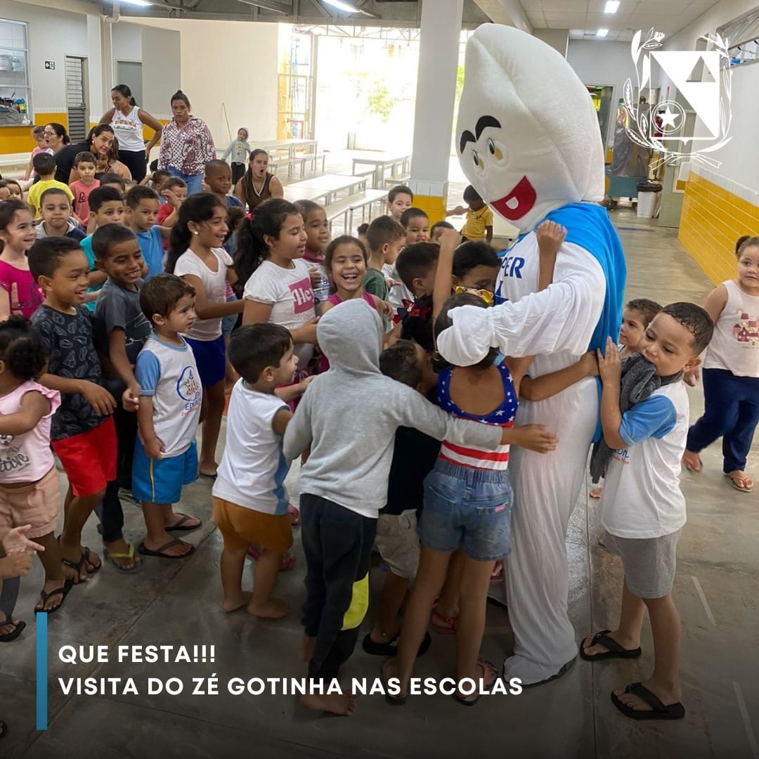 Que festa! Visita do Zé Gotinha nas Escolas