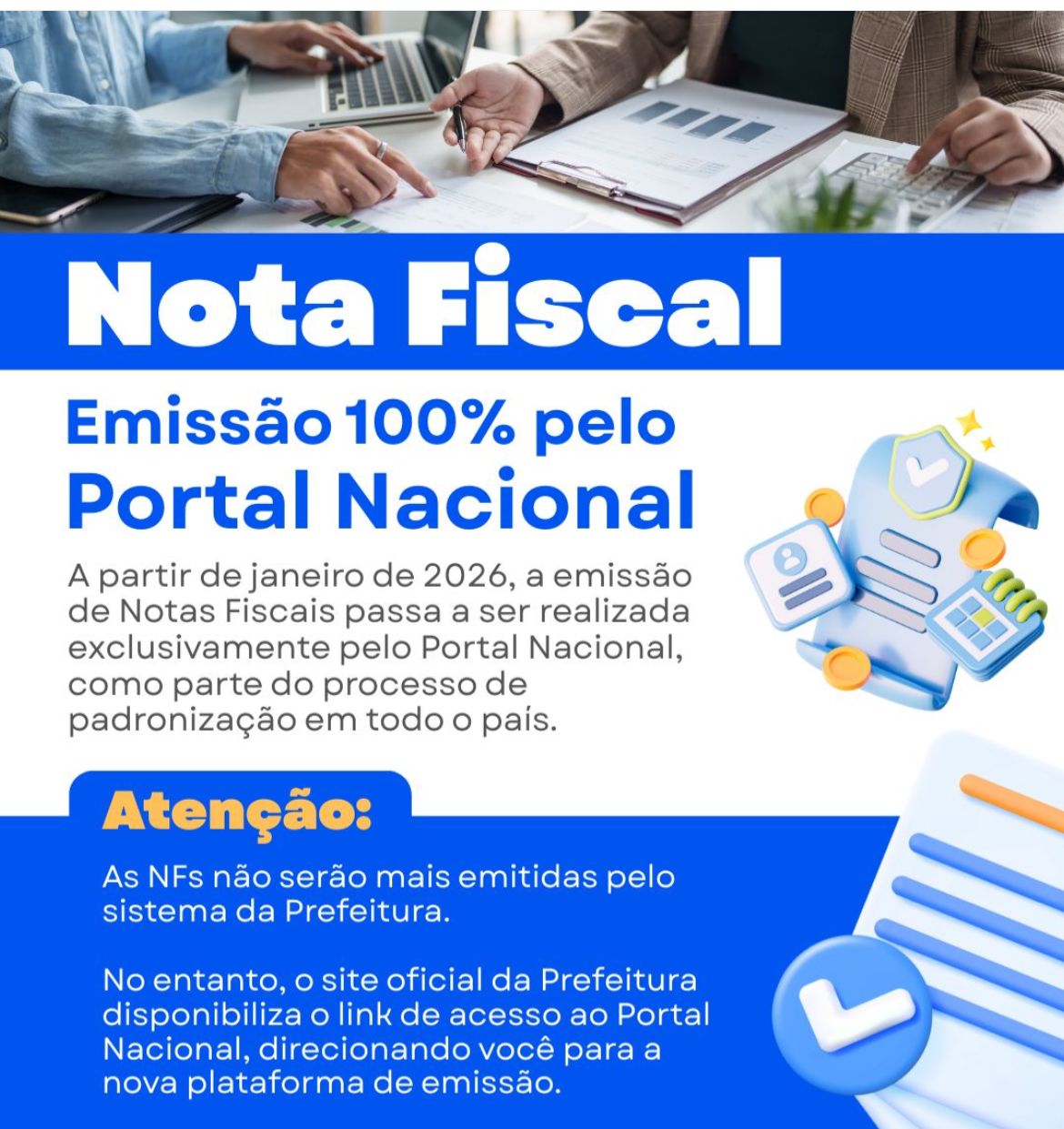 Convite ( Reunião com os contribuintes e contadores )