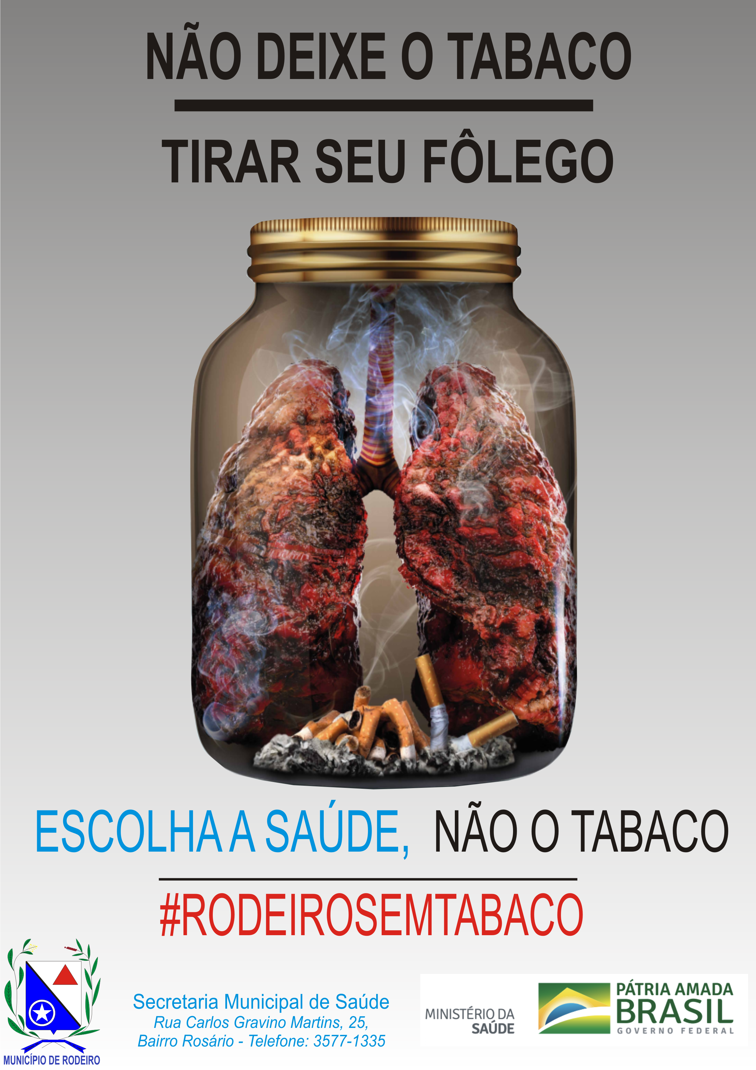 NASF lança a campanha #rodeirosemtabaco