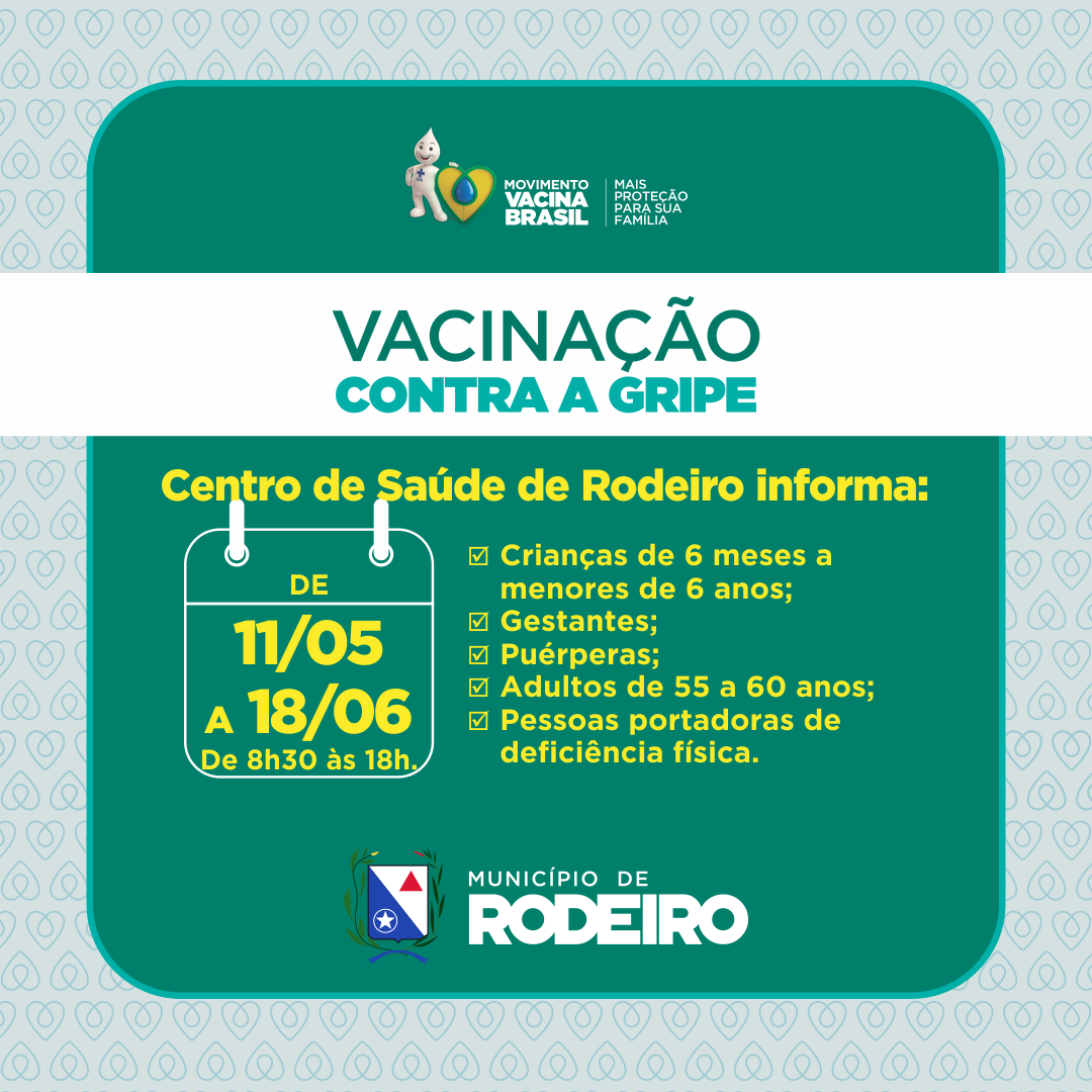 Começa na próxima segunda-feira a terceira etapa da Campanha de Vacinação Contra a Gripe 