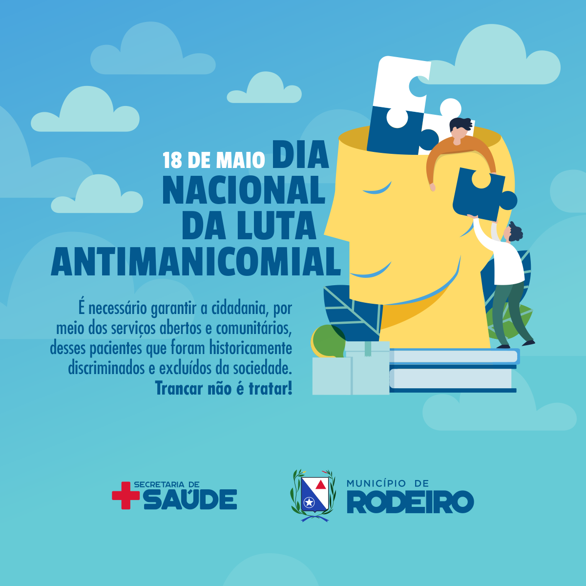 Dia Nacional da Luta Antimanicomial é celebrado nesta segunda-feira, 18 de maio