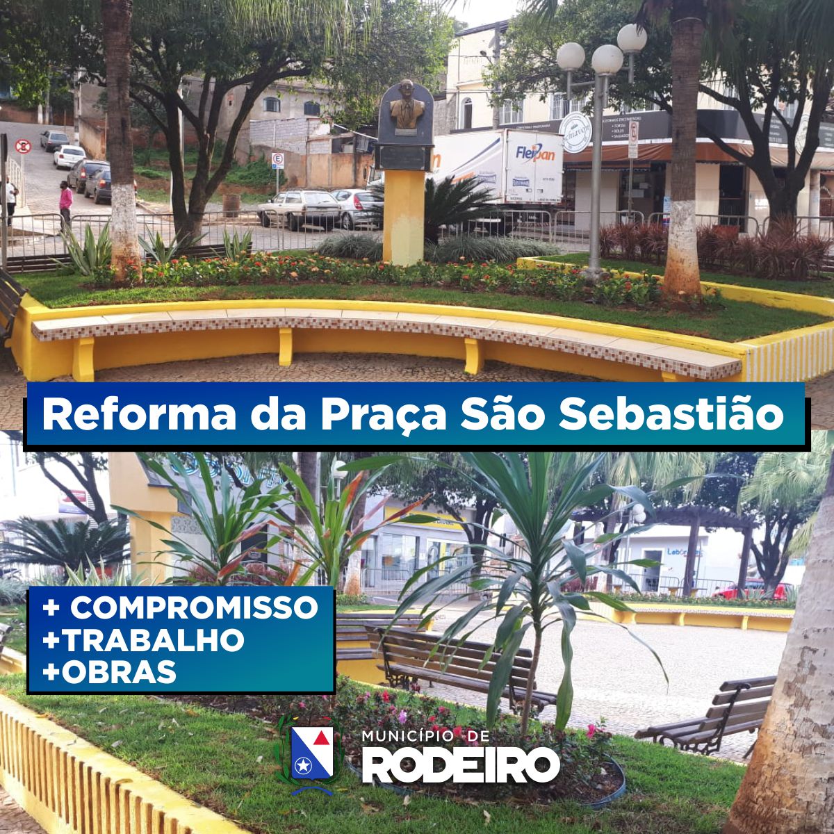 Praça São Sebastião passa por revitalização 